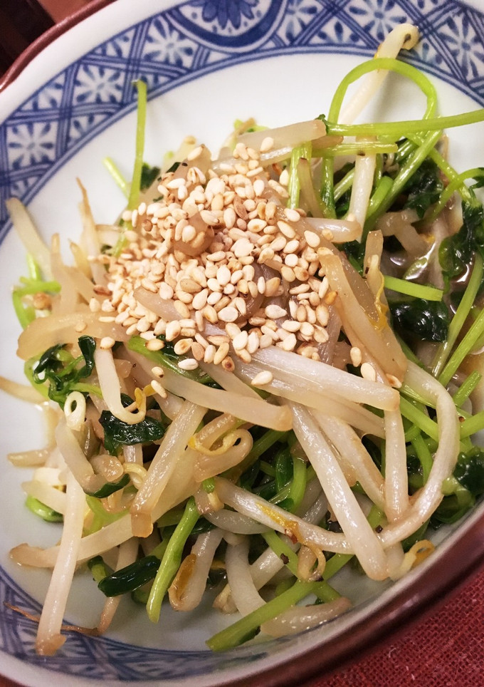 豆苗とモヤシの炒め物-レシピのメイン写真