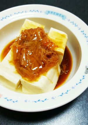 なめこ豆腐にチョイかけ♪-レシピのメイン写真