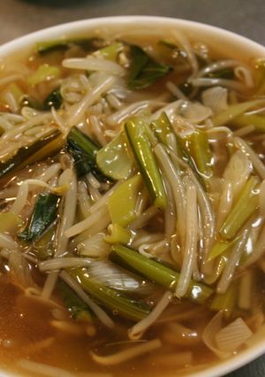 野菜摂取！もやし＋長ネギの　スープあん-レシピのメイン写真