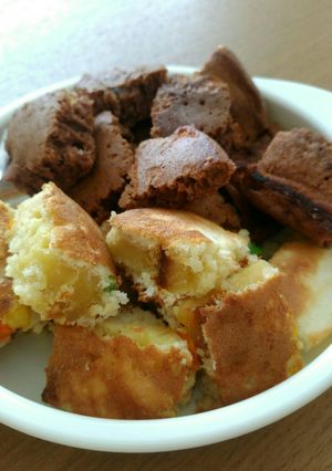 ホットケーキに混ぜ混ぜランチ-レシピのメイン写真