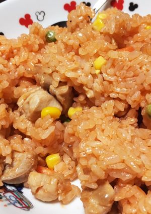 節約飯♪ 簡単チキンライス♪-レシピのメイン写真