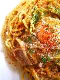 簡単TKP♪玉ねぎのカレー卵かけパスタ