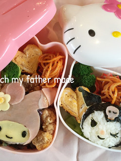 マイメロちゃん&クロミちゃん(キャラ弁)-レシピのメイン写真