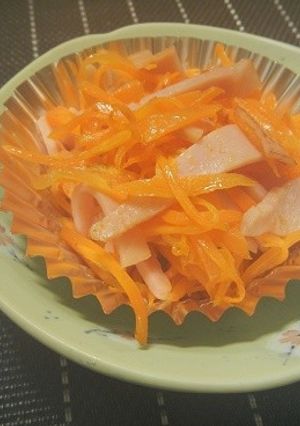 人参とハムのホットサラダ-レシピのメイン写真