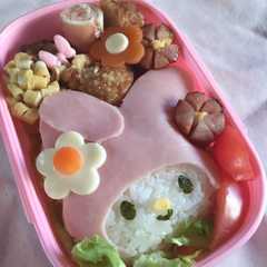 รูปของ マイメロちゃん弁当（キャラ弁）