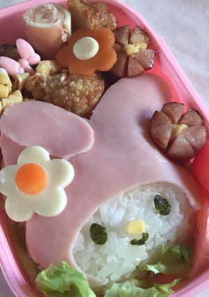 マイメロちゃん弁当（キャラ弁）-レシピのメイン写真