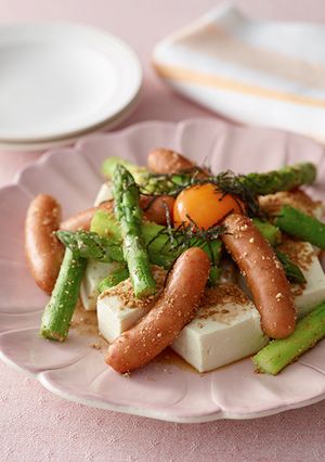 シャウとアスパラのあったか豆腐サラダ-レシピのメイン写真