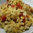 ■鶏そぼろとトマトの卵炒め■