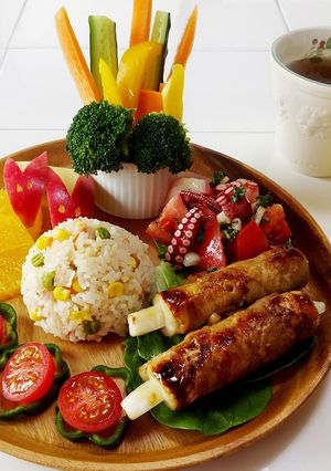 【デコ盛りしゃもじ】ワンプレートごはん-レシピのメイン写真
