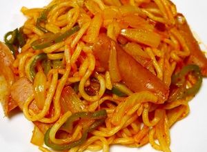 簡単！懐かしい給食のソフト麺☆ナポリタン-レシピのメイン写真