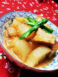 大根と厚揚げの味噌煮❣-レシピのメイン写真