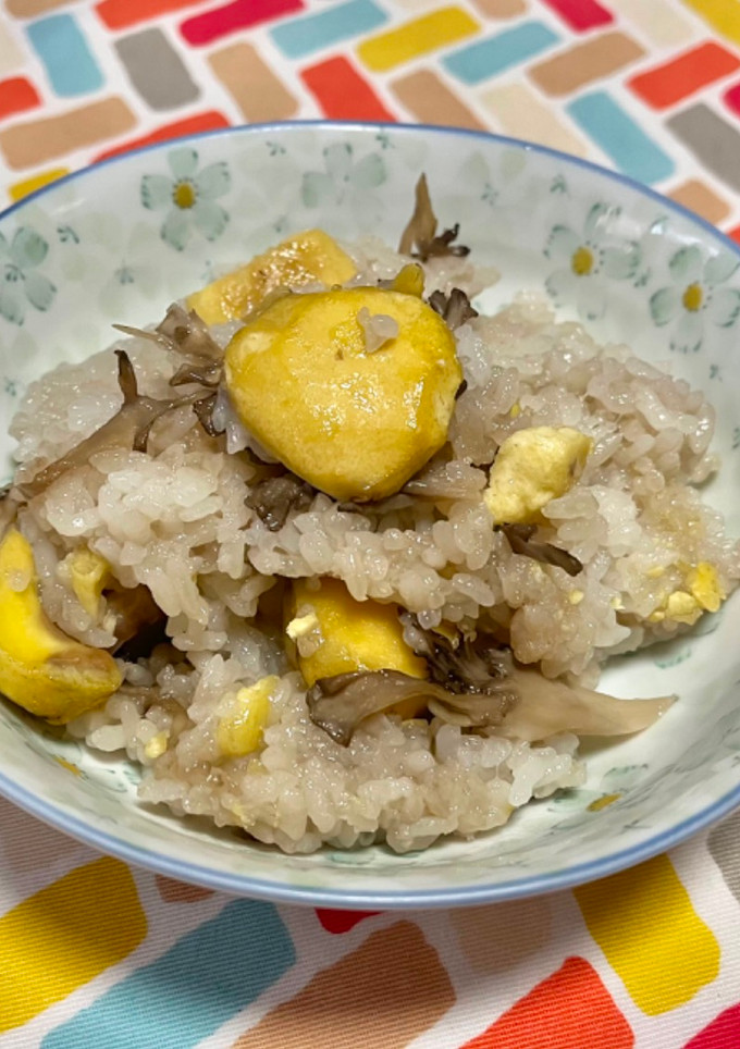 超簡単☆栗の舞茸ごはん♪♪-レシピのメイン写真