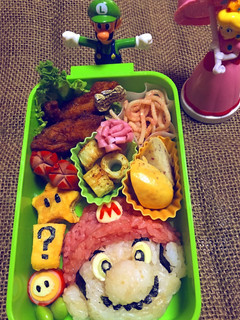 キャラ弁 息子のお弁当マリオ-レシピのメイン写真