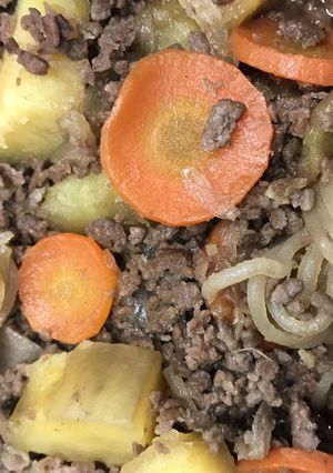 肉じゃがのサツマイモ版！肉サツ^_^-レシピのメイン写真