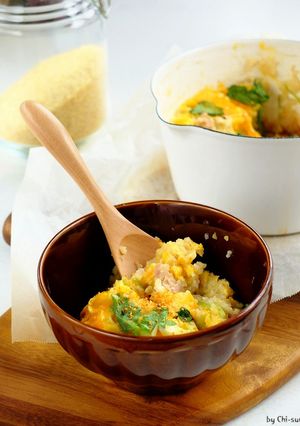 ブルグルで即席☆親子丼風粥！-レシピのメイン写真