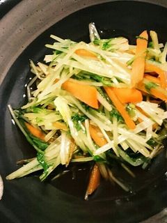水菜と人参のお浸し-レシピのメイン写真