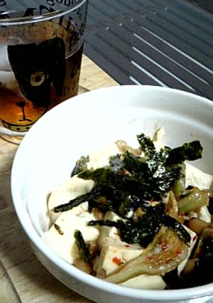ヘルシー！おつまみにも★キムチ納豆豆腐-レシピのメイン写真