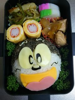 旦那⭐キャラ弁 うまか棒のうまえもん-レシピのメイン写真