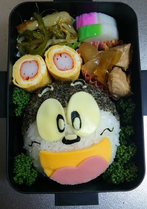 旦那⭐キャラ弁 うまか棒のうまえもん-レシピのメイン写真