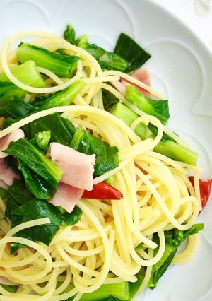 ランチに。菜ばなとベーコンのパスタ-レシピのメイン写真