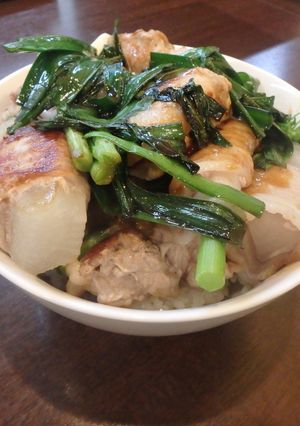 肉巻き野菜の焼肉丼-レシピのメイン写真