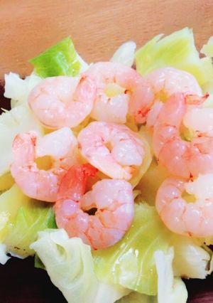 キャベツと海老のシンプルサラダ-レシピのメイン写真