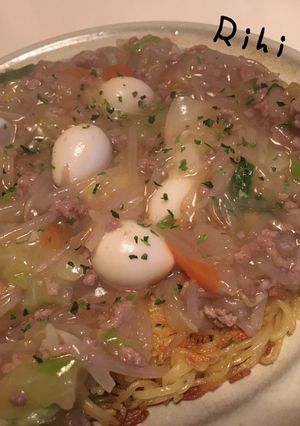 簡単 あんかけかた焼きそば-レシピのメイン写真