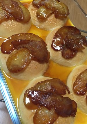 りんごのクリームパンプディング-レシピのメイン写真