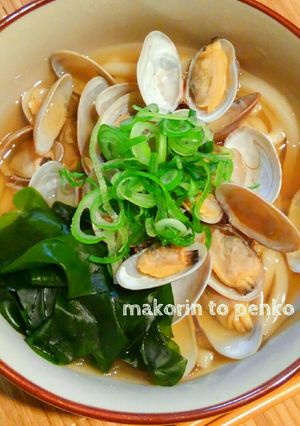 ランチに＊出汁の旨味が最高♪あさりうどん-レシピのメイン写真
