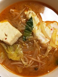 簡単★キムチチゲ風豚汁(ズンドゥブ風)-レシピのメイン写真