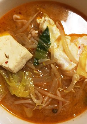 簡単★キムチチゲ風豚汁（ズンドゥブ風）-レシピのメイン写真