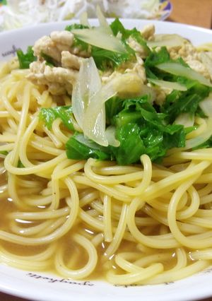 お独り様向け カレーパスタ-レシピのメイン写真