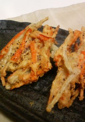 そのまま食べて♪野菜のチーズかき揚げ-レシピのメイン写真