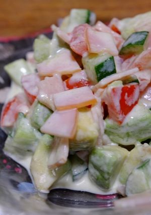 コロコロ野菜のヨーグルトサラダ-レシピのメイン写真