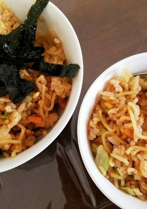 簡単ランチにそばめし-レシピのメイン写真