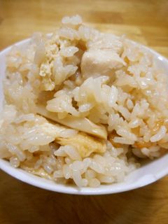 鶏とエリンギの炊き込みご飯-レシピのメイン写真