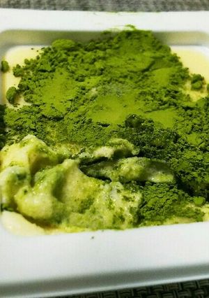 バニラアイスからの抹茶アイス！-レシピのメイン写真