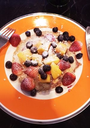 冷凍フルーツでお洒落なパンケーキ-レシピのメイン写真