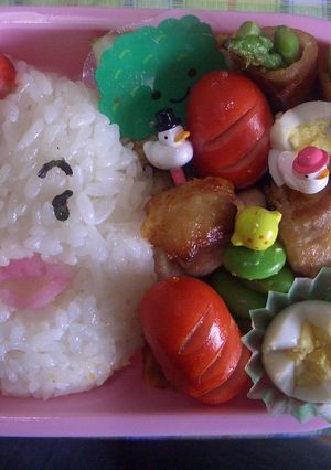 たまごちゃん弁当　キャラ弁-レシピのメイン写真