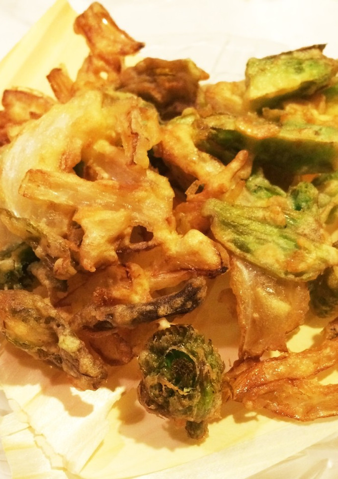 ふきのとうと春野菜のかき揚げ-レシピのメイン写真