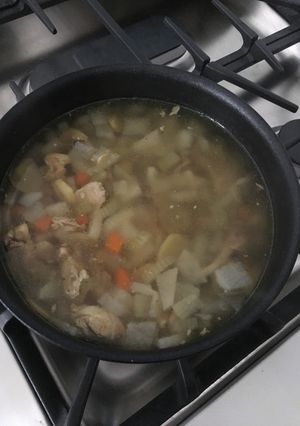 和風チキンスープ-レシピのメイン写真