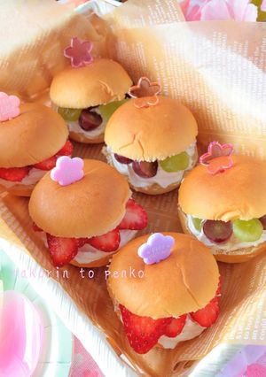パーティ*お弁当*簡単スライダーバーガー-レシピのメイン写真