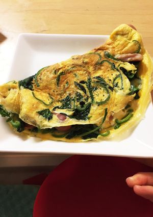 朝食に♪野菜たっぷりチーズオムレツ☆-レシピのメイン写真