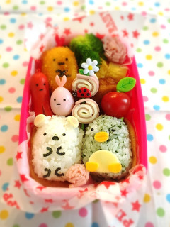 キャラ弁すみっコぐらし可愛い遠足行楽弁当-レシピのメイン写真