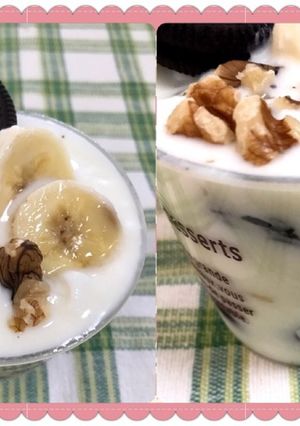 ベリー&バナナのオレオヨーグルトパフェ♪-レシピのメイン写真
