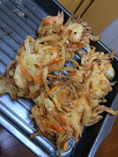 玉ねぎ人参のかき揚げ♡-レシピのメイン写真
