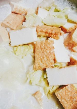 白菜と絹あげの炊いたん~白湯風~-レシピのメイン写真