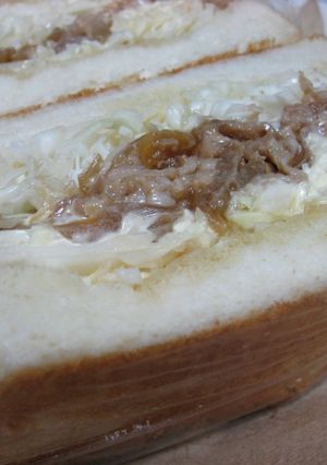 余り物の生姜焼きサンド-レシピのメイン写真