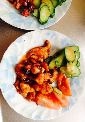 塩麹 胸肉 ケチャップ炒め-レシピのメイン写真