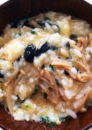 なめたけ入り卵かけご飯-レシピのメイン写真